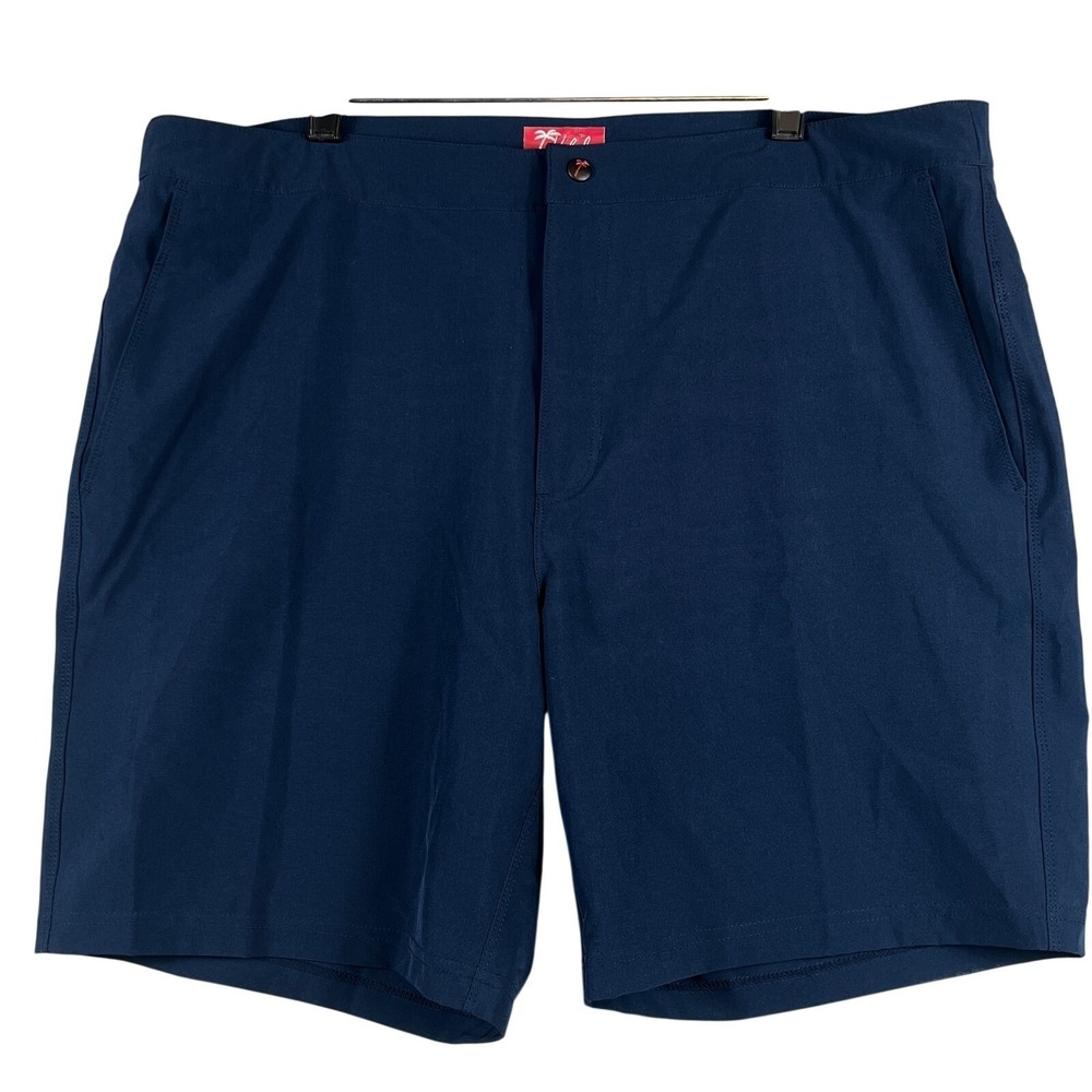 Kahala Mens 38 Performance Stretch Shorts Quick Dry Drawstring Navy Blue